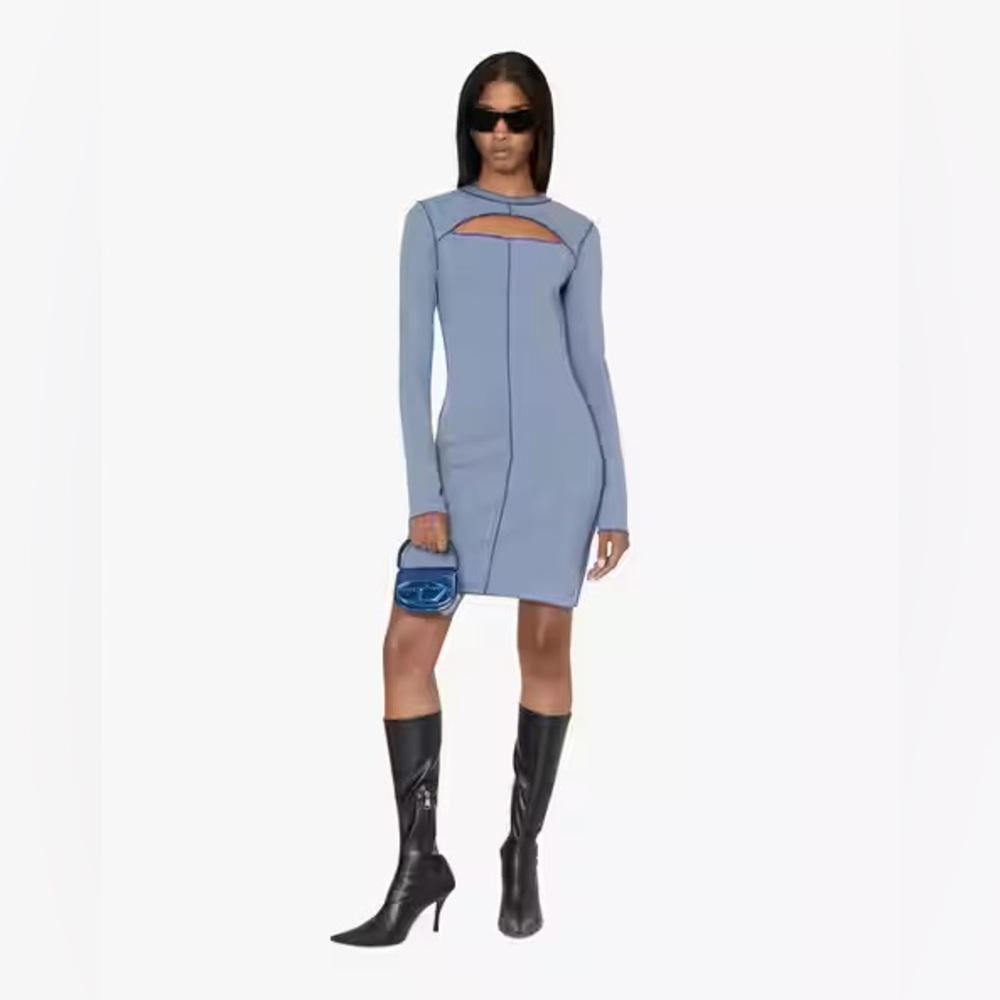 DIESEL NWT Long Sleeve Gray Dress